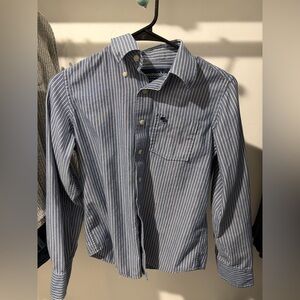 Abercrombie & Fitch Navy Striped Button Down Shirt